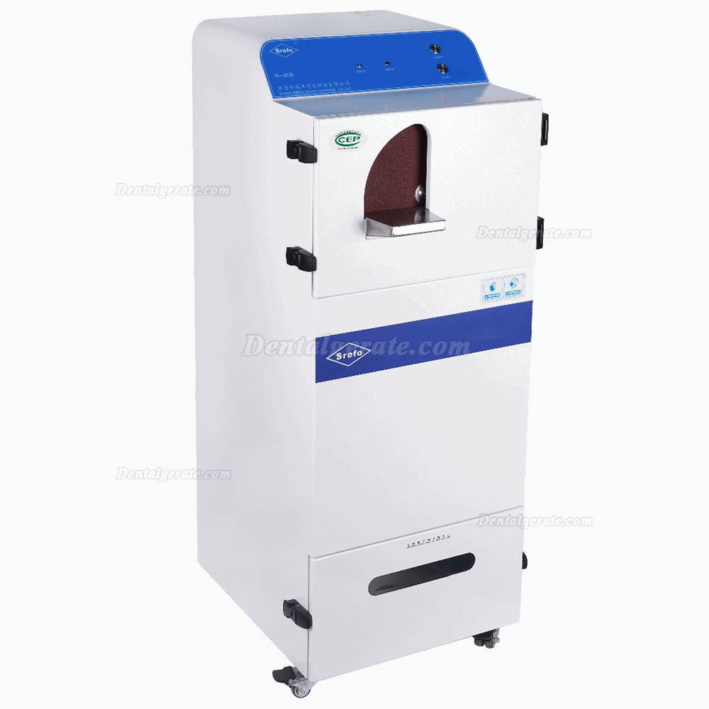 Srefo R-809 Dentallabor Trocken Gipsmodelltrimmer eingebautes Staubabsaugsystem mit hohem Unterdruck